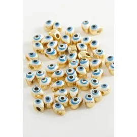 Damla Mineli Bileklik Ve Kolye Ucu Aparatı 1 Adet-Beyaz