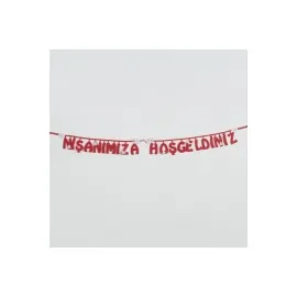 Nişanımıza Hoşgeldiniz Keçe Yazı-Mor