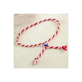 Nazar Boncuklu Marteniçka Bileklik  Toptan Marteniçka Bileklik-Kırmızı