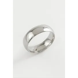 Alyans Lüks Çelik Yüzük 6 Mm-9