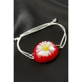 Papatya Epoksi Bileklik-Mor