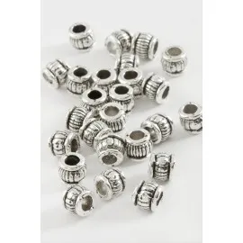 Çizgili Tesbih Ara Aparatı 50 Gram-Gümüş Rengi