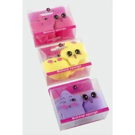 6  Adet Karışık Makyaj Süngeri-Renkli