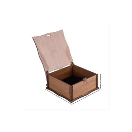 Ahşap Kelepçe Bileklik Kutusu-Kahverengi