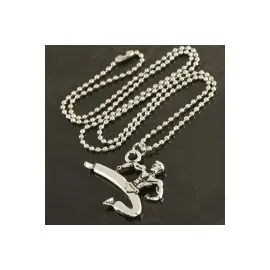 Karateci Metal Kolye-Gümüş Rengi