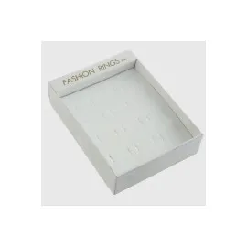 12Li Süngerli Yüzük Kutusu-Beyaz