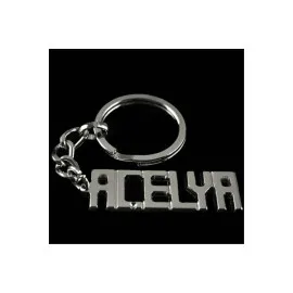 Açelya İsimli Anahtarlık-Gümüş Rengi