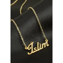 İslim İsimli Kolye -Sarı