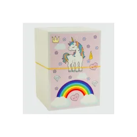 3lü Unicorn Bileklik Kartı-Pembe