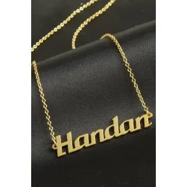 Handan Isimli Kolye -Sarı