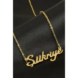Şükriye Isimli Kolye -Sarı