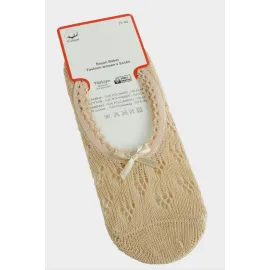 Dantel Babet Çorap-Sütlü Kahve