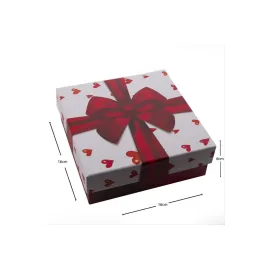 Kolye Küpe Saat Set Kutusu-Kırmızı