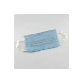 3 Katlı Kulak Dostu Yüz Maskesi 10 Adet-Mavi