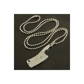 Satır Metal Kolye-Gümüş Rengi