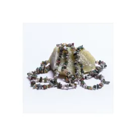 Kırık Hint Akiği Doğal Taş-Yeşil