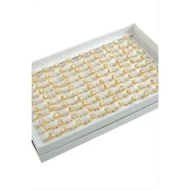 Karışık Lüks Zirkon Taşlı Ciddi İlişki Yüzüğü-Sarı