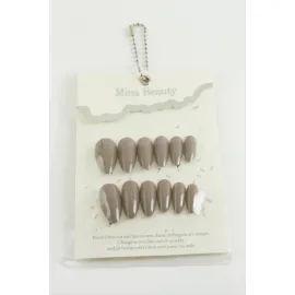 Mina Beauty Kedi Gözü Takma Tırnak-Kahverengi-1
