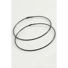 Noktalı Metal Halka Küpe 8-9-10 Cm-10 Cm