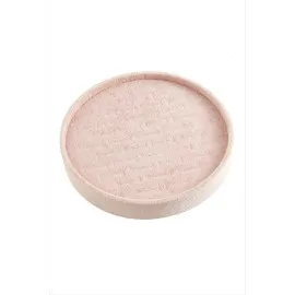 Yuvarlak Ahşap Anfora Kumaş Yüzüklük 20 Cm-Açık Pembe