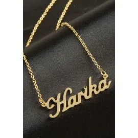 Harika İsimli Kolye -Sarı