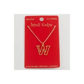 Prinç Harfli Kolye-W