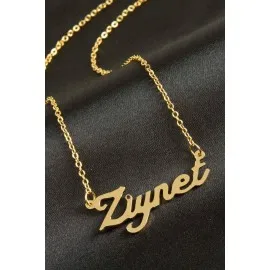 Ziynet Isimli Kolye -Sarı