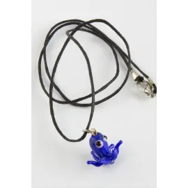 Ahtapot Cam Kolye-Renkli