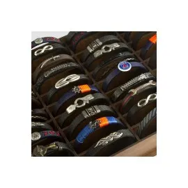 Standlı Kaliteli Suni Deri Toptan Bileklik 40 Adet-40