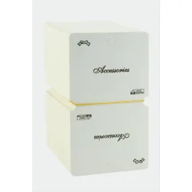 Kare Kolye Kartı-Beyaz