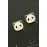 Panda Mineli Minik Küpe-Beyaz