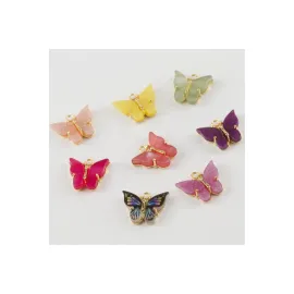 Kelebek Figürlü Kolye Ucu-Yavruağzı 