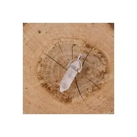 Kuvars Point Kolye Ucu-Şeffaf