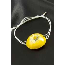 Papatya Epoksi Bileklik-Sarı