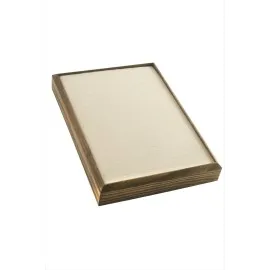 Ahşap Anfora Kumaş Piercing Küpelik 18X24 Cm-Sütlü Kahve