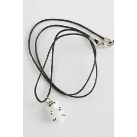 Kutup Ayısı Cam Kolye-Beyaz