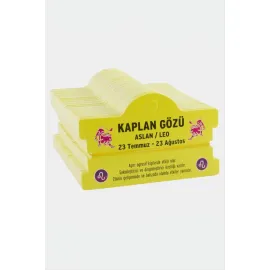 Kaplan Gözü - Aslan Burç Bileklik Kartı-Sarı