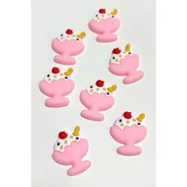 Dondurma Silikonlu Figür 1 Adet-Pembe