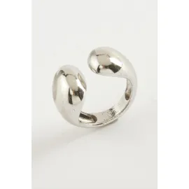 Yuvarlak Metal Yüzük-Gümüş Rengi