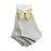 3 Çift Gri Renkli Snekars Çorap-Gri