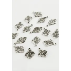 Göktürk Yazılı Tesbih Aparatı 50 Gram-Gümüş Rengi