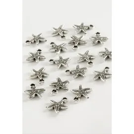 Deniz Yıldızı Tesbih Püskül Aparatı 50 Gram-Gümüş Rengi