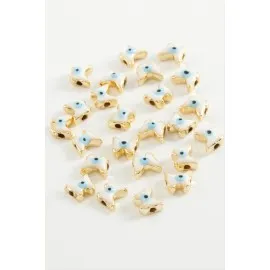 Kelebek Mineli Bileklik Ve Kolye Ucu Aparatı 1 Adet-Beyaz