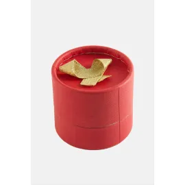 Yuvarlak yüzük Kutusu-Kırmızı