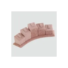 5Li Anfora Kumaş Yüzük Standı-Açık Pembe