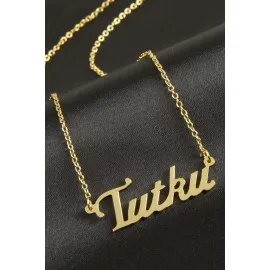 Tutku Isimli Kolye -Sarı