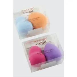 2 Adet Yumurta Makyaj Süngeri-Renkli
