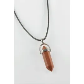 Kahverengi Yıldız Point Kolye-Kahverengi