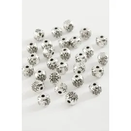 Noktalı Tesbih Ara Aparatı 50 Gram-Gümüş Rengi