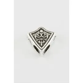 Üçgen Tesbih Ara Aparatı 1 Adet-Gümüş Rengi